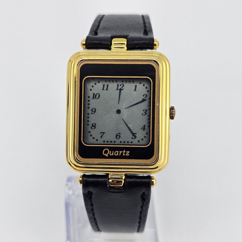 VTG Inox Mystery Digital Dial Women's Watch 27MM Black Leather Bands New Battery